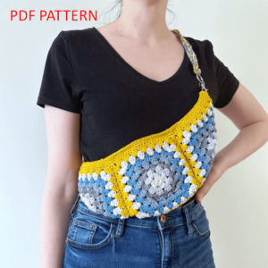 : Granny Square Crossbody Bag , Crochet Granny Square Bag Pattern Pdf, Crochet Crossbody Bag Pattern Crochet Pattern PDF