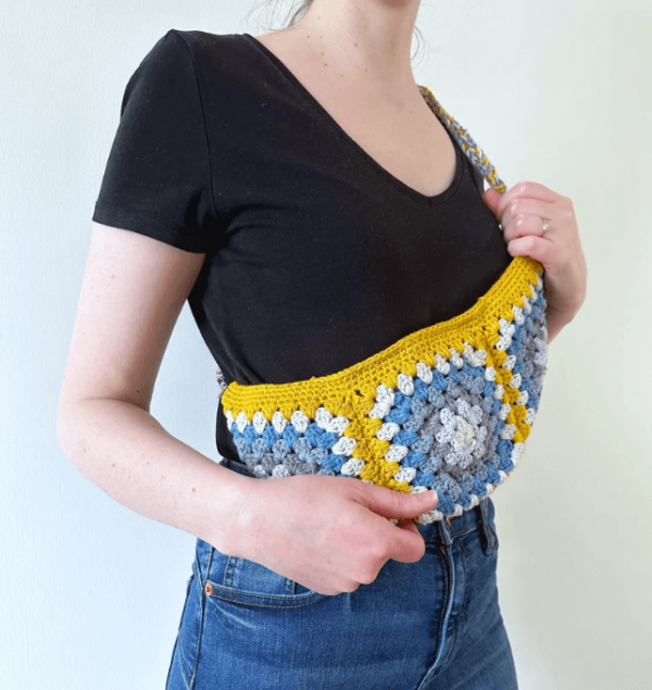 : Granny Square Crossbody Bag , Crochet Granny Square Bag Pattern Pdf, Crochet Crossbody Bag Pattern Crochet Pattern PDF