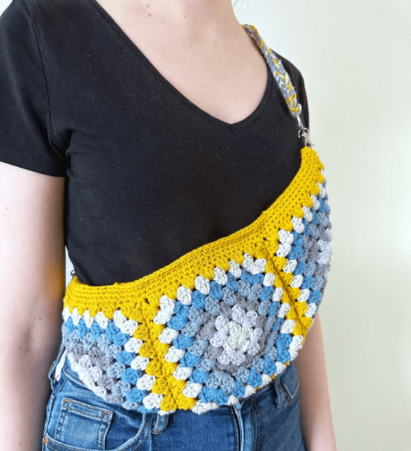 : Granny Square Crossbody Bag , Crochet Granny Square Bag Pattern Pdf, Crochet Crossbody Bag Pattern Crochet Pattern PDF