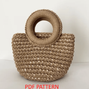 : Handwoven Mini Bag  Pdf, Amigurumi Handwoven Bag s Crochet Pattern PDF