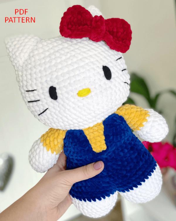 : Hello Kitty  Pdf, Amigurumi Hello Kitty s Crochet Pattern PDF