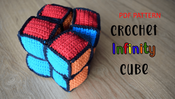 Infinity Cube  Pdf, Infinity Cube Crochet Amigurumi Pattern Crochet Pattern PDF