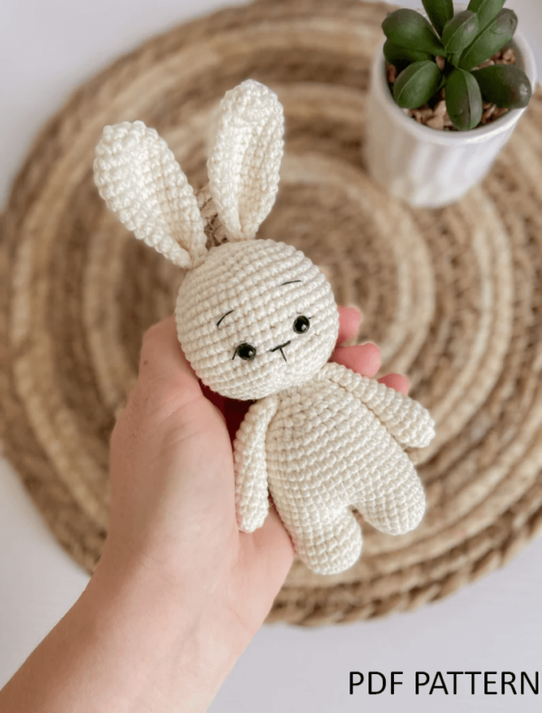Keychain: Bunny Crochet Keychain, Bunny  Pdf Crochet Pattern PDF