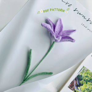 : Lilium Flower , Crochet Flower Bouquet Pattern, Crochet Flower Pattern Crochet Pattern PDF