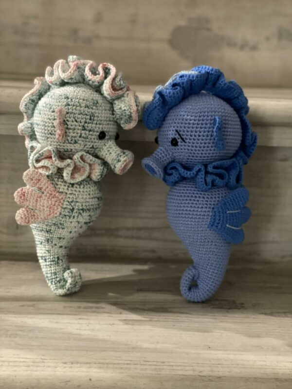 Mackenzie The Seahorse , Sea Creature Amigurumi Pattern Crochet Pattern PDF