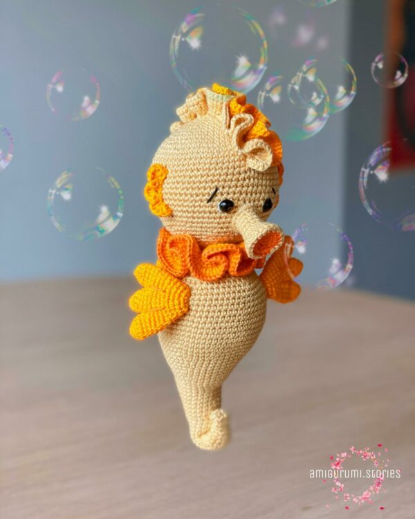 Mackenzie The Seahorse , Sea Creature Amigurumi Pattern Crochet Pattern PDF