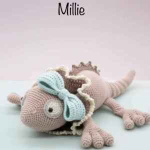 Millie The Frilled neck Lizard  Crochet Pattern PDF
