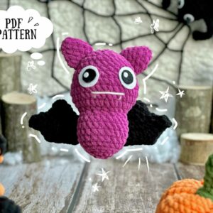 : Mini Bat Halloween , Kawaii Halloween , Halloween Amigurumi s Crochet Pattern PDF