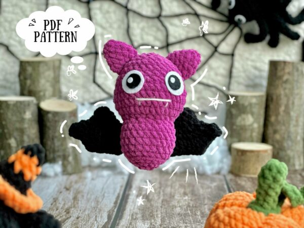 : Mini Bat Halloween , Kawaii Halloween , Halloween Amigurumi s Crochet Pattern PDF