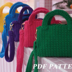 : Mini Tote Bag , Pdf Pattern Tote Bag Crochet Pattern PDF