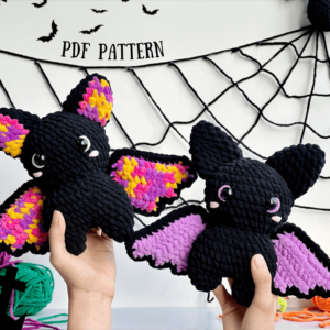 : Mixed Color Bat , Mixed Color Bat Halloween , Mixed Color Bat Halloween Amigurumi  Crochet Pattern PDF