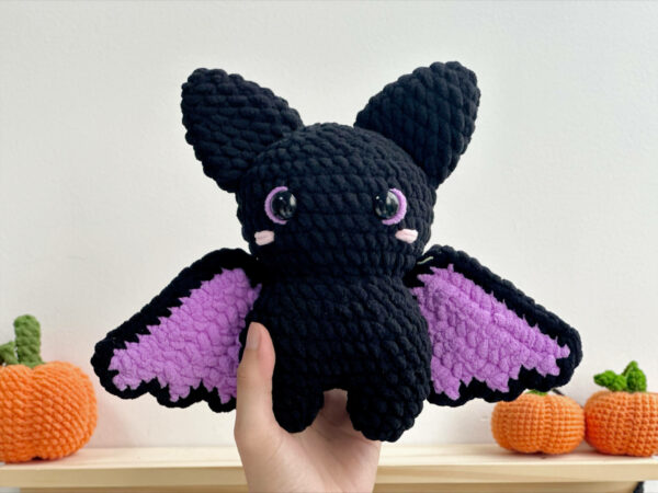 : Mixed Color Bat , Mixed Color Bat Halloween , Mixed Color Bat Halloween Amigurumi  Crochet Pattern PDF