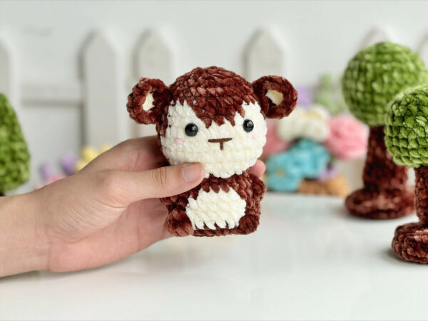: Monkey No Sew , Crochet Monkey Pattern, Crochet Keychain Patterns Pdf Crochet Pattern PDF