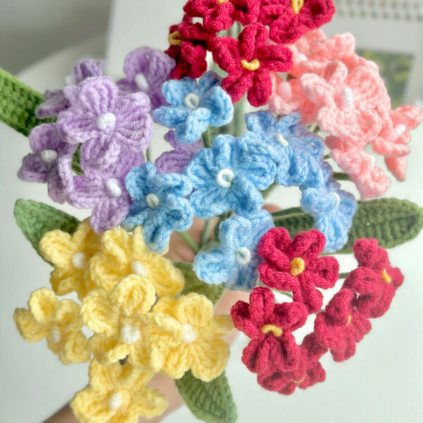 : Myosotis , Crochet Flower Bouquet Pattern, Crochet Flower Pattern Crochet Pattern PDF