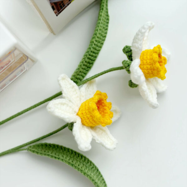 : Narcissus , Crochet Flower Bouquet Pattern, Crochet Flower Pattern Crochet Pattern PDF