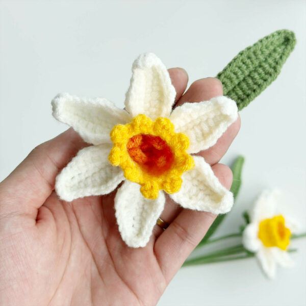 : Narcissus , Crochet Flower Bouquet Pattern, Crochet Flower Pattern Crochet Pattern PDF