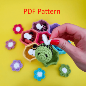 Pdf Patterns: Crochet Baby Toys Bee Set Sorting Toy , Crochet Bee Set Patterns Crochet Pattern PDF