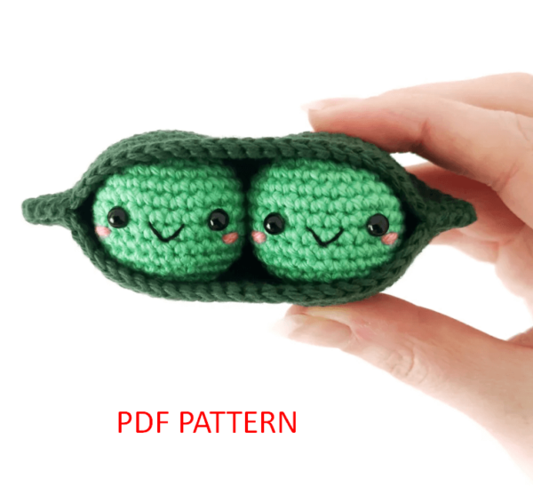 : Pea Pod  Pdf, Crochet Pea Pod Pattern Crochet Pattern PDF
