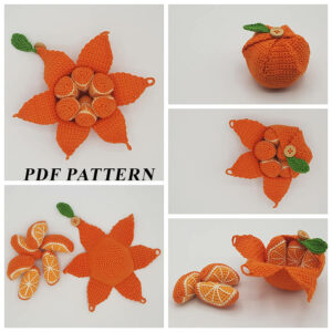 : Peelable Orange  Pdf, Amigurumi Orange s Crochet Pattern PDF