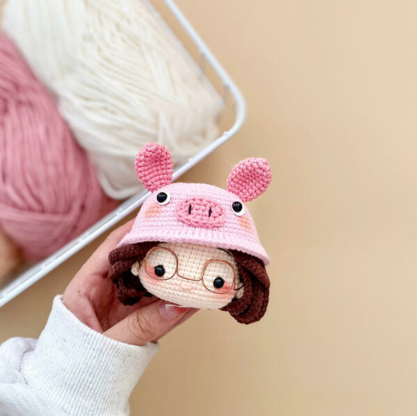 Piggy Doll , Amigurumi Pattern, Amigurumi Doll Pattern, Pdf File Crochet Pattern PDF