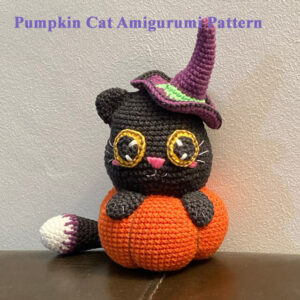: Pumpkin Cat Amigurumi Pattern, Crochet Pumpkin Cat Pattern, Amigurumi Halloweern s Crochet Pattern PDF