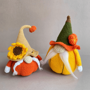 : Pumpkin Gnome  Pdf, Crochet Halloween Amigurumi Crochet Pattern PDF