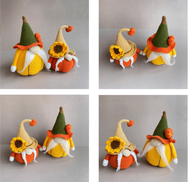 : Pumpkin Gnome  Pdf, Crochet Halloween Amigurumi Crochet Pattern PDF