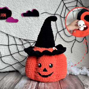 : Pumpkin Halloween Bucket , Halloween , Halloween Amigurumi s Crochet Pattern PDF