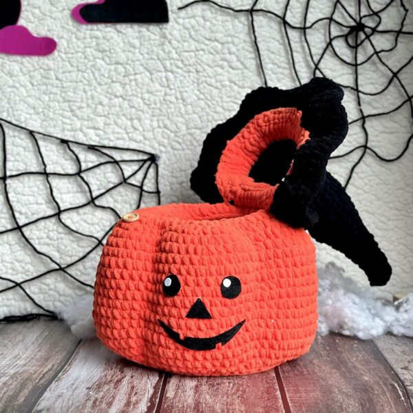 : Pumpkin Halloween Bucket , Halloween , Halloween Amigurumi s Crochet Pattern PDF