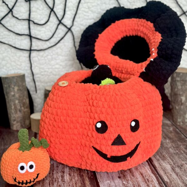 : Pumpkin Halloween Bucket , Halloween , Halloween Amigurumi s Crochet Pattern PDF