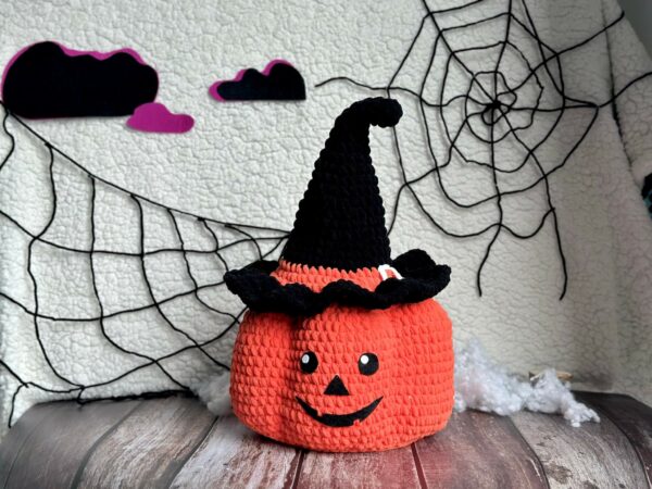 : Pumpkin Halloween Bucket , Halloween , Halloween Amigurumi s Crochet Pattern PDF