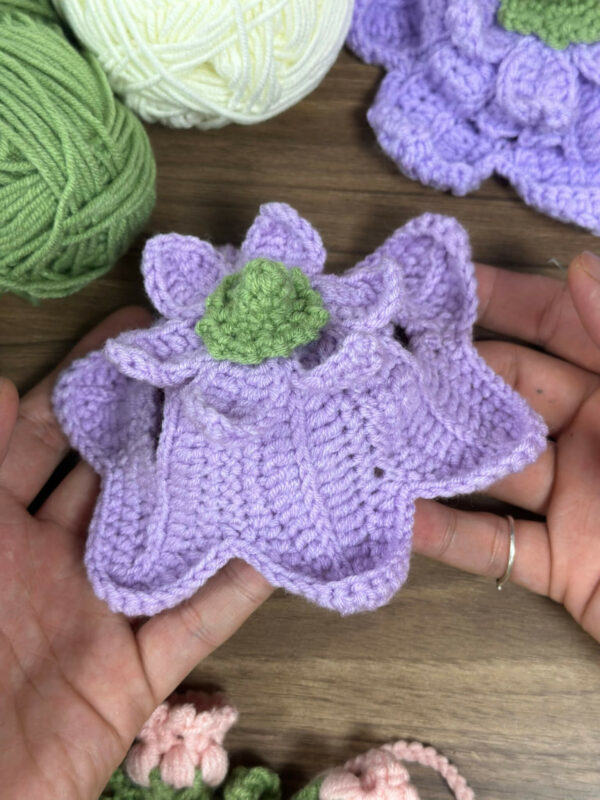 : Purple Flower Fairy Hat For Cats, Pdf Pattern For You, Pattern To Crochet A Cat Flower Fairy Hat,  For Cat Lovers Crochet Pattern PDF
