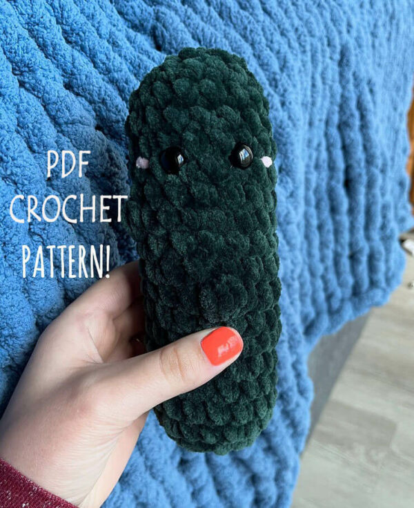 : Quick Pickle Plushie , Cute , Amigurumi  Crochet Pattern PDF
