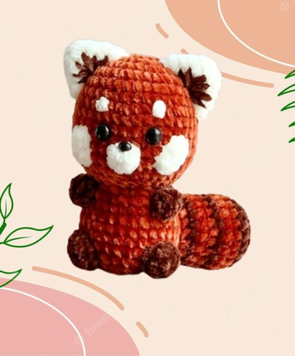 : Red Panda , Pdf Pattern For You, Crochet Panda Pattern, Panda  Crochet Pattern PDF
