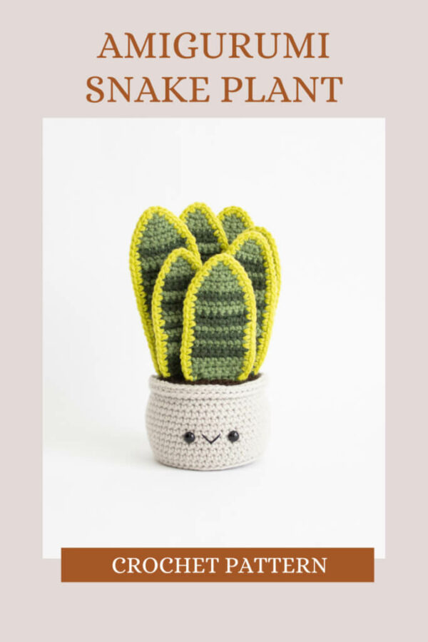 : Snake Plant Amigurumi Pattern,  For Snake Plant Lovers, Snake Plant  Crochet Pattern PDF