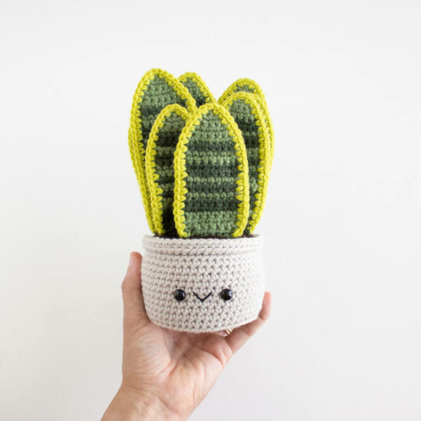 : Snake Plant Amigurumi Pattern,  For Snake Plant Lovers, Snake Plant  Crochet Pattern PDF