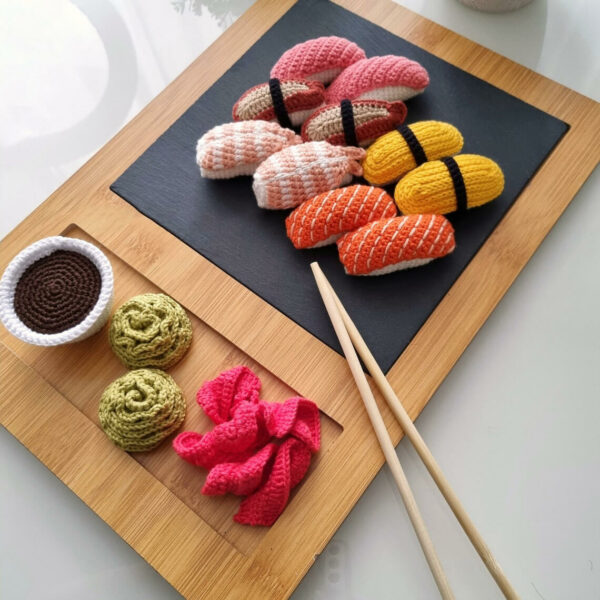 Sushi And Rolls Set  Pdf Crochet Pattern PDF